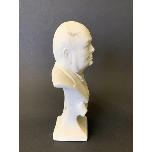 295 - Winston Churchill plaster bust, 6