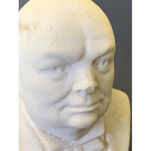 295 - Winston Churchill plaster bust, 6