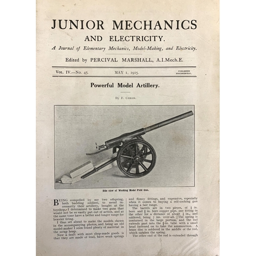 297 - Four vintage books on The Junior Mechanics and Electricity, dated 1913, 1914 and 1915 (2)