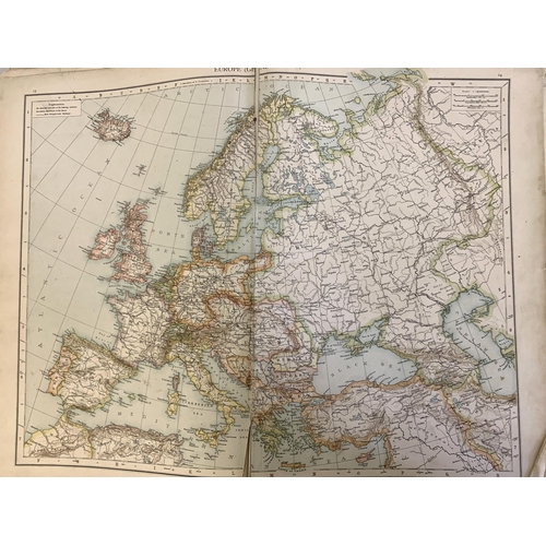 298 - A large Times Atlas, dated 1895 (as found)