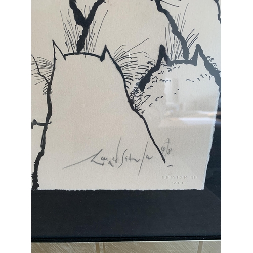 32 - Ronald Searle (1920-2011), a large framed and glazed artist signed limited edition print 84/99 'The ... 