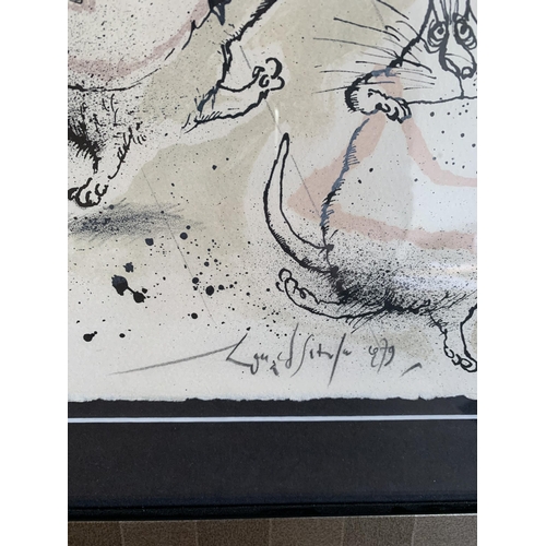 33 - Ronald Searle (1920-2011), a large framed and glazed artist signed limited edition print 63/99 'Jogg... 