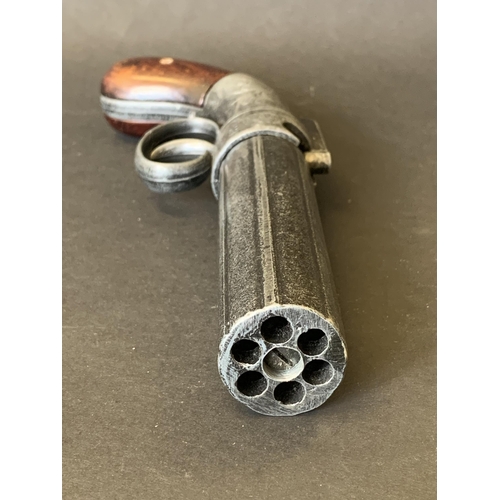 147 - A replica 1837 Pepperbox pistol by Allen & Thurper, 9