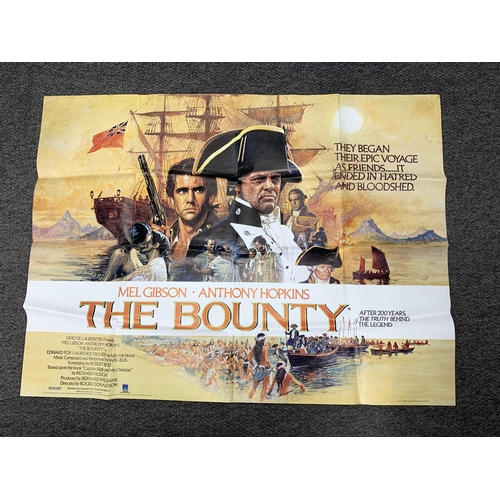 256 - A vintage 1984 original film poster 'The Bounty' staring Mel Gibson and Anthony Hopkins, 39 1/2