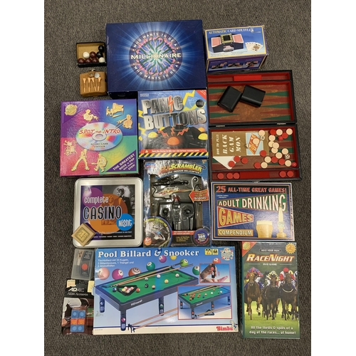 288 - A selection of boxed games including a DVD game