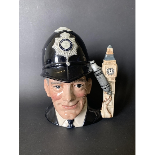 297 - Royal Doulton 'The London Bobby' D6744 character jug, circa 1985, 7