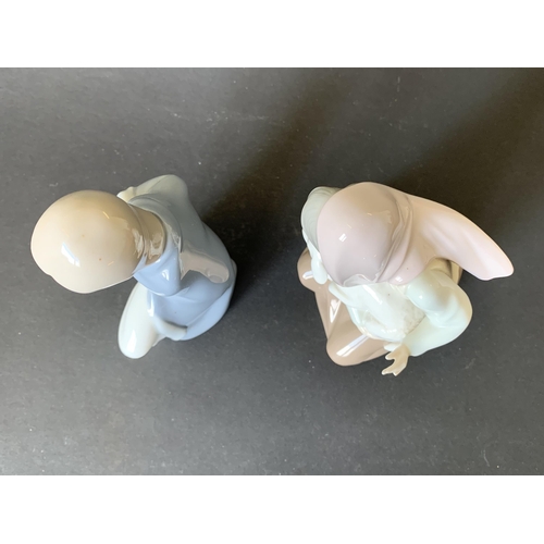 4 - Two vintage Lladro Daisa figurines, girl with lamb, 5