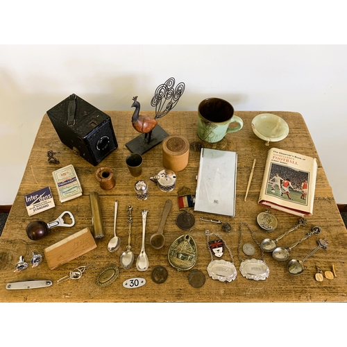 66 - Mixed items of interest including a 1937 Coronation mug, Coronet camera etc