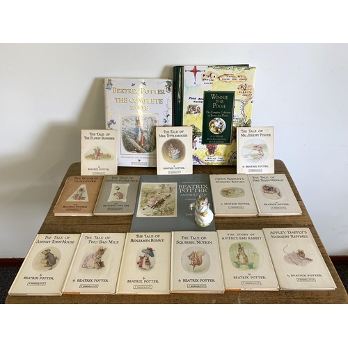 36 - Thirteen vintage F Warne & Co Ltd Beatrix Potter small books to include 1908 The Tale of Jemima Pudd... 