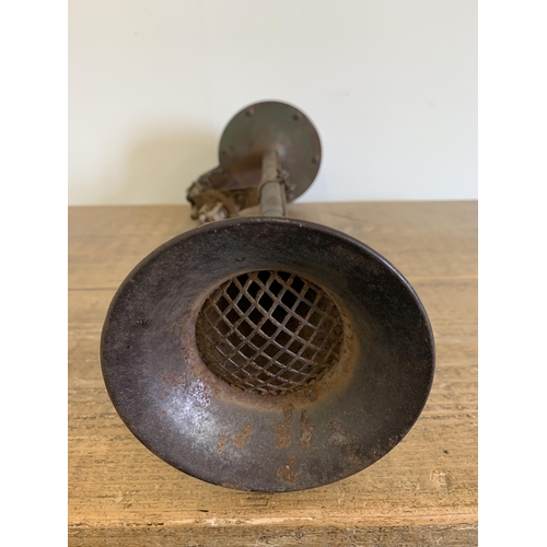 147 - A large circa 1930's (possibly Sparton Tornado) car or truck horn with mounting bracket and residue ... 