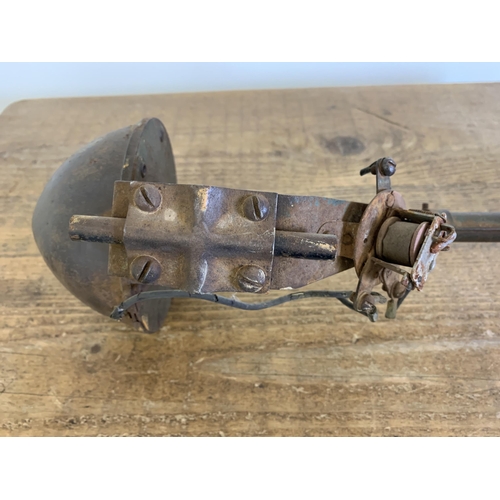 147 - A large circa 1930's (possibly Sparton Tornado) car or truck horn with mounting bracket and residue ... 