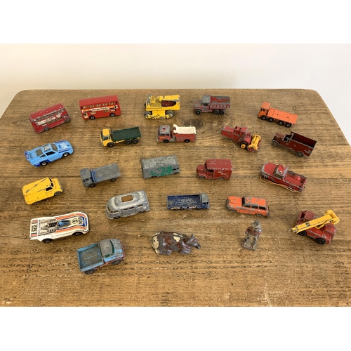 153 - A selection of vintage die cast mainly Matchbox vehicles