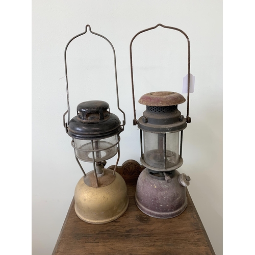 Two vintage Tilley oil lamps