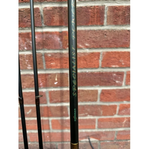 432 - A Drennan Specialist Power Barbel 12ft fishing rod in a Drennan bag and spare tip