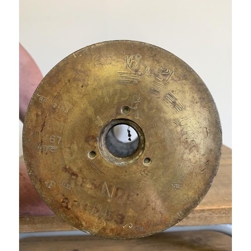 56 - A 100mm Mk16 Naval brass shell dated 1941