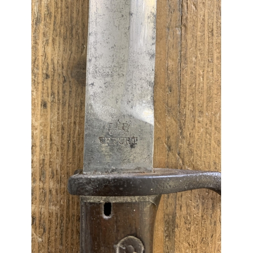 61 - A WW1 German butcher bayonet