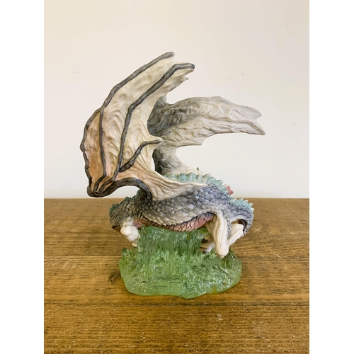 79 - A boxed Enchantica 'Custodian' dragon figurine, circa 1998, with certificate, 7 3/4