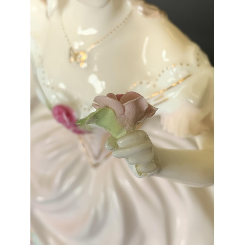 89 - A Royal Worcester limited edition porcelain figurine 'The Fairest Rose' 1993, sculptured by N Steven... 