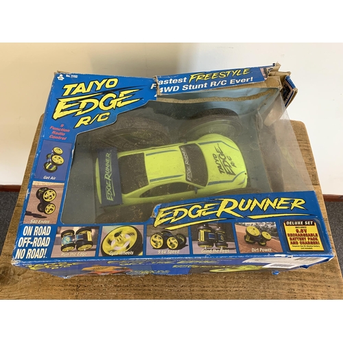 347 - A boxed 'Taiyo Radio Controlled Edge Runner' vehicle (box with storage damage)