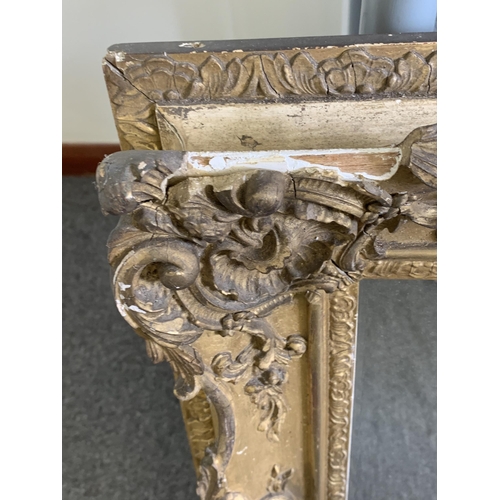 357 - A gilt plaster framed mirror, frame size 30