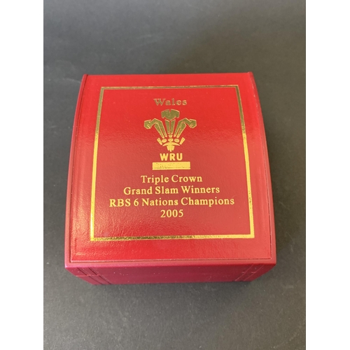 334 - A limited edition Wales triple crown Grand Slam Winners wristwatch, 2005