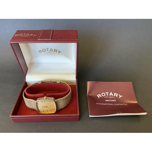 335 - A quartz Rotary wristwatch in associated box