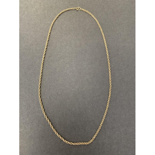 128 - A 9ct gold chain, approx. 19