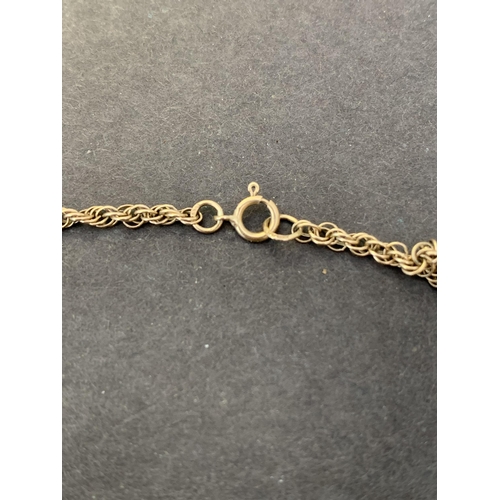 128 - A 9ct gold chain, approx. 19