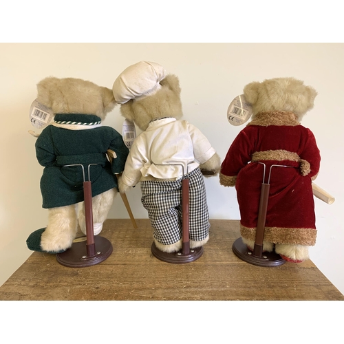 153 - Three 'Special Collectors Editions' teddy bears, Grandfathers, Chef and Invalid