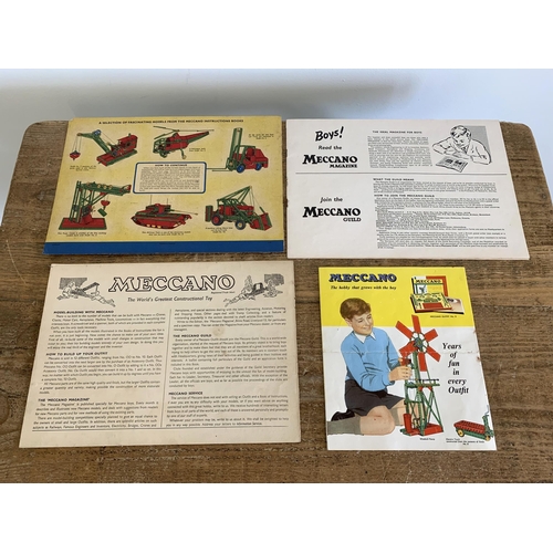 160 - A mid century boxed Meccano Outfit No.2 (contents disturbed) plus a 'Merit Magic Robot' game, 3rd ed... 