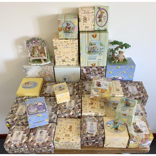 167 - Cherished Teddies, a collection of boxed figures of varying sizes across two boxes, 31 in total