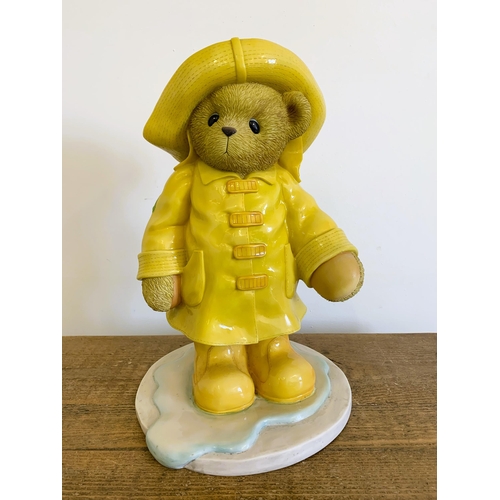 171 - A large size Cherished Teddy 2003 boy in raincoat, approx. 15