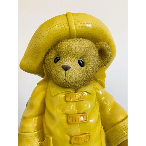 171 - A large size Cherished Teddy 2003 boy in raincoat, approx. 15