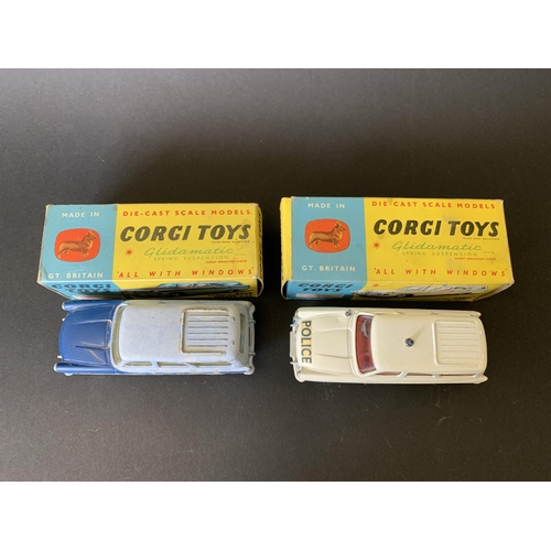 178 - Two boxed Corgi 1950's/60's Glidamatic vehicles, 424 Ford Zephyr estate car (playworn) and 419 Ford ... 