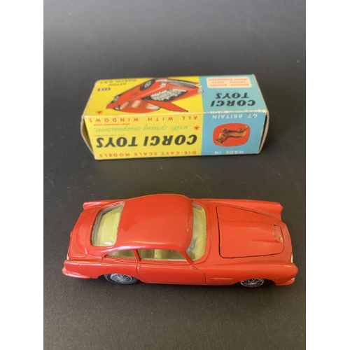 189 - A boxed Corgi No.218 Aston Martin DB4 (mild playwear and box mild playworn)