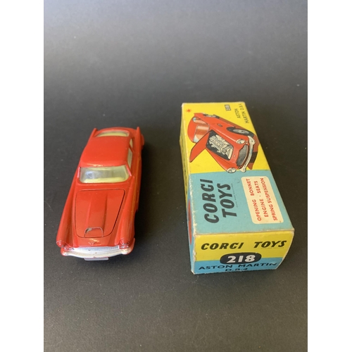 189 - A boxed Corgi No.218 Aston Martin DB4 (mild playwear and box mild playworn)