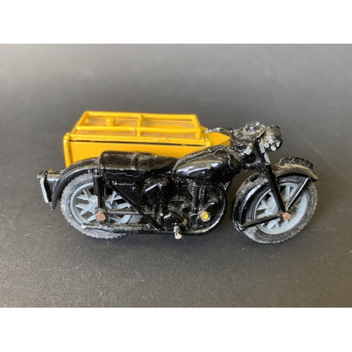 192 - A boxed 'Benbros Qualitoy' AA motorcycle patrol vehicle with rider (playworn, damage to handlebar on... 