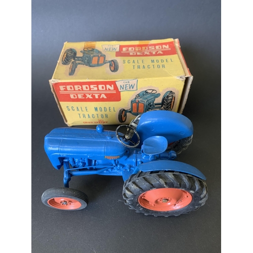 193 - A boxed Chad Valley 'Fordson Dexta' scale model tractor (playwear and box as found)