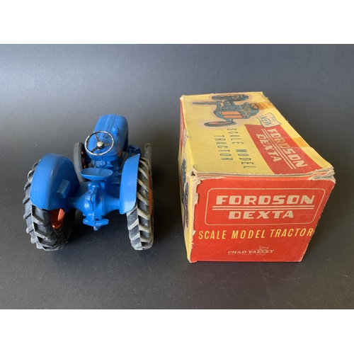 193 - A boxed Chad Valley 'Fordson Dexta' scale model tractor (playwear and box as found)