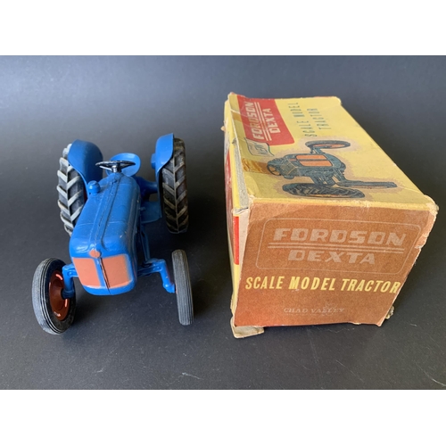 193 - A boxed Chad Valley 'Fordson Dexta' scale model tractor (playwear and box as found)