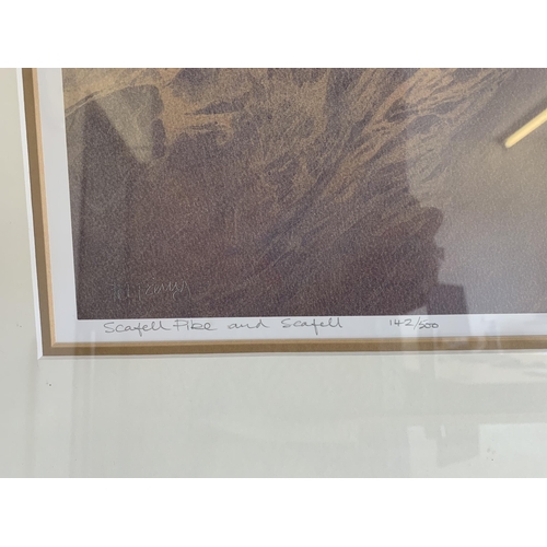 249 - A large framed and glazed limited edition print by Rob Piercy 'Scafell Pike and Scafell' 142/400, 25... 