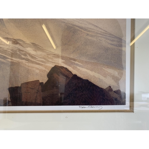 249 - A large framed and glazed limited edition print by Rob Piercy 'Scafell Pike and Scafell' 142/400, 25... 