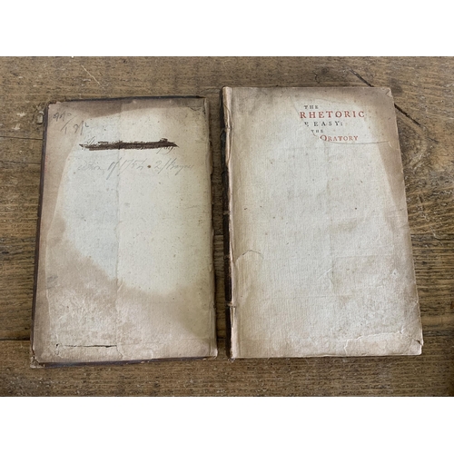 321 - 1731 two volumes 'An Essay Concerning Human Understanding' by John Locke Gentleman, Volume I the ten... 