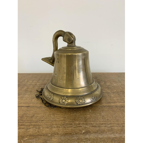 34 - A large brass bell