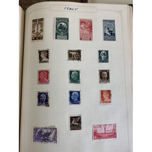 66 - Six well filled stamp albums, UK and world, the UK album has a few Victorian examples and commonweal... 