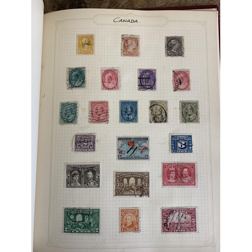 66 - Six well filled stamp albums, UK and world, the UK album has a few Victorian examples and commonweal... 