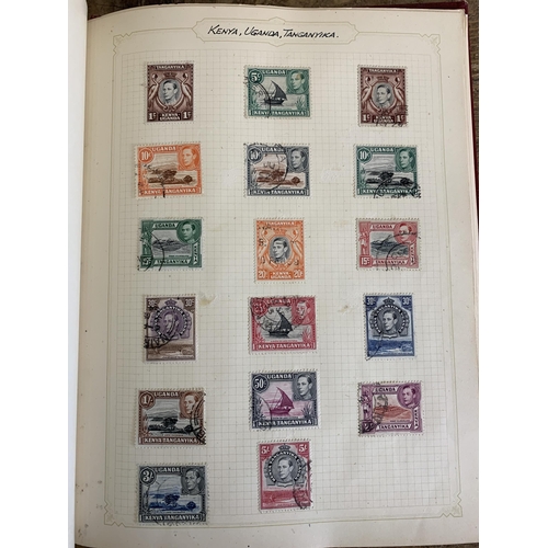 66 - Six well filled stamp albums, UK and world, the UK album has a few Victorian examples and commonweal... 