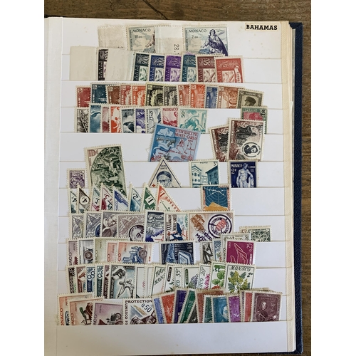 76 - Two albums of mid century world stamps, some as singles, many in part sheets