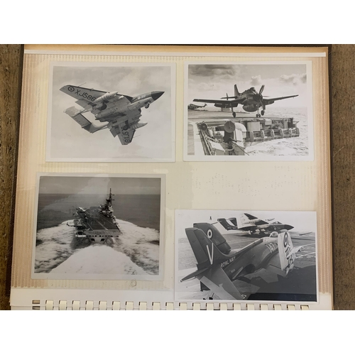 24 - A collection of 1950's onwards loose Royal Navy photographs including HMS Indomitable petrol explosi... 