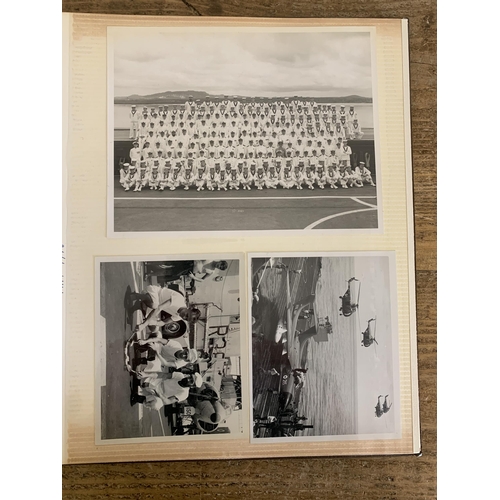 24 - A collection of 1950's onwards loose Royal Navy photographs including HMS Indomitable petrol explosi... 